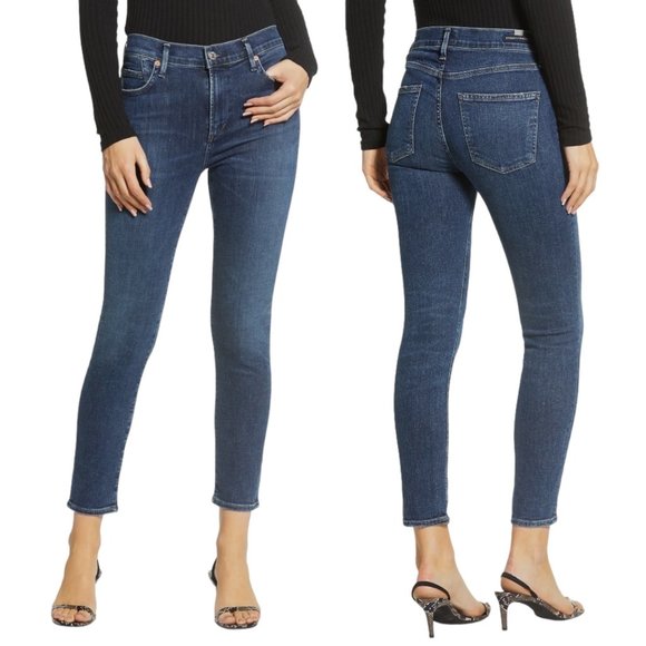 Citizens of Humanity Rocket Crop Mid-Rise Skinny Jeans in Alto Cropped Size 28 - Picture 1 of 15